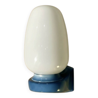 Vintage blue Tovi wall light Mid Century Modern/Space Age opaline scandi