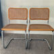 Pair of chairs Marcel Breuer Cesca B32