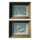 Pair of paintings on panel