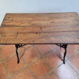 Old bistro table elm tray