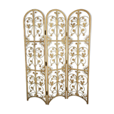 Peacok rattan screen