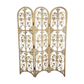 Peacok rattan screen