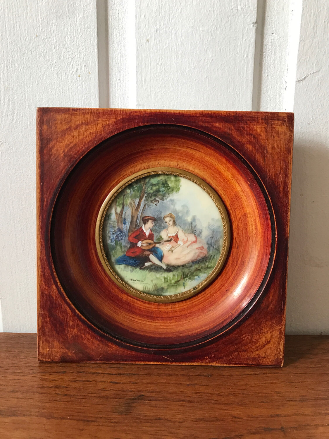 Miniature gallant scene