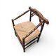 A pair of Dutch oak / matching Rush Chairs 1930s