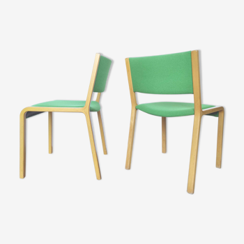 Chaises bois courbé design Wilhelm Ritz pou Wilkhahn années 60