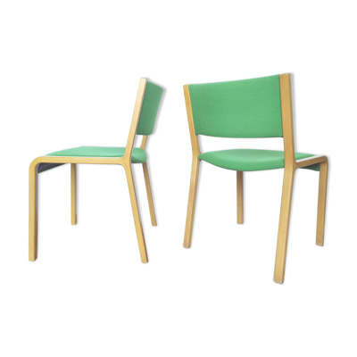Chaises bois courbé design Wilhelm Ritz pou Wilkhahn années 60