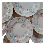 set of 6 flat plates English earthenware Johnson Brothers “Lynton”