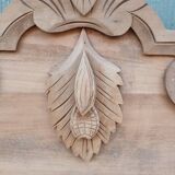 Antique carved wooden shelf