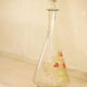 Legras (late 19th century) strawberry enamelled glass liqueur carafe.
