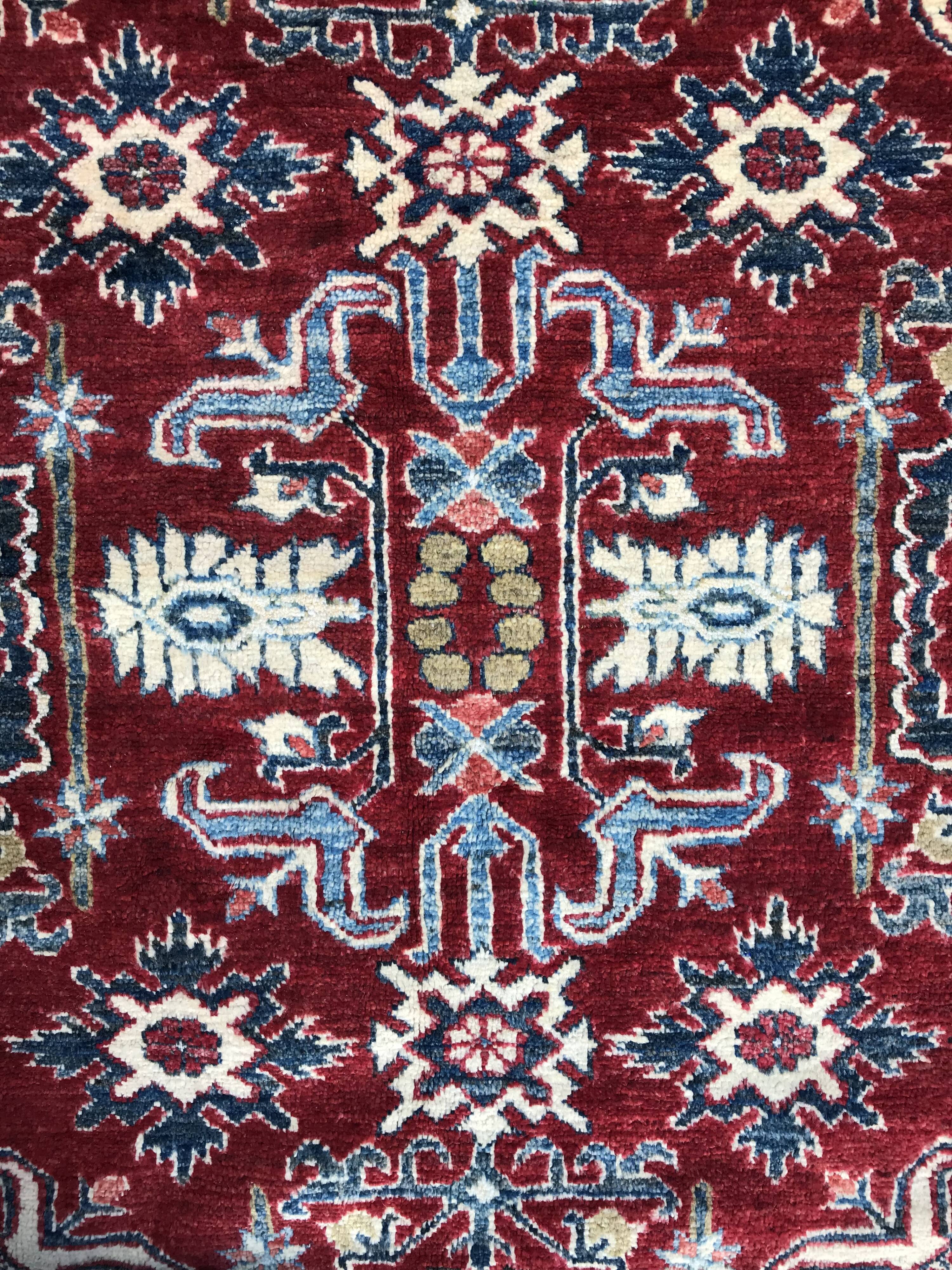 222X310cm hand made afghan Chobi rug