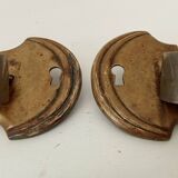 Paire de poignées de meuble anciennes art déco années 30/40