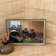 Oil on canvas under glass, "The Players" 1950