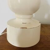 Large turned wooden lamp base