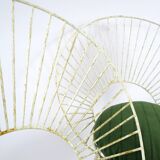 Set of 2 French garden chairs, 1950s