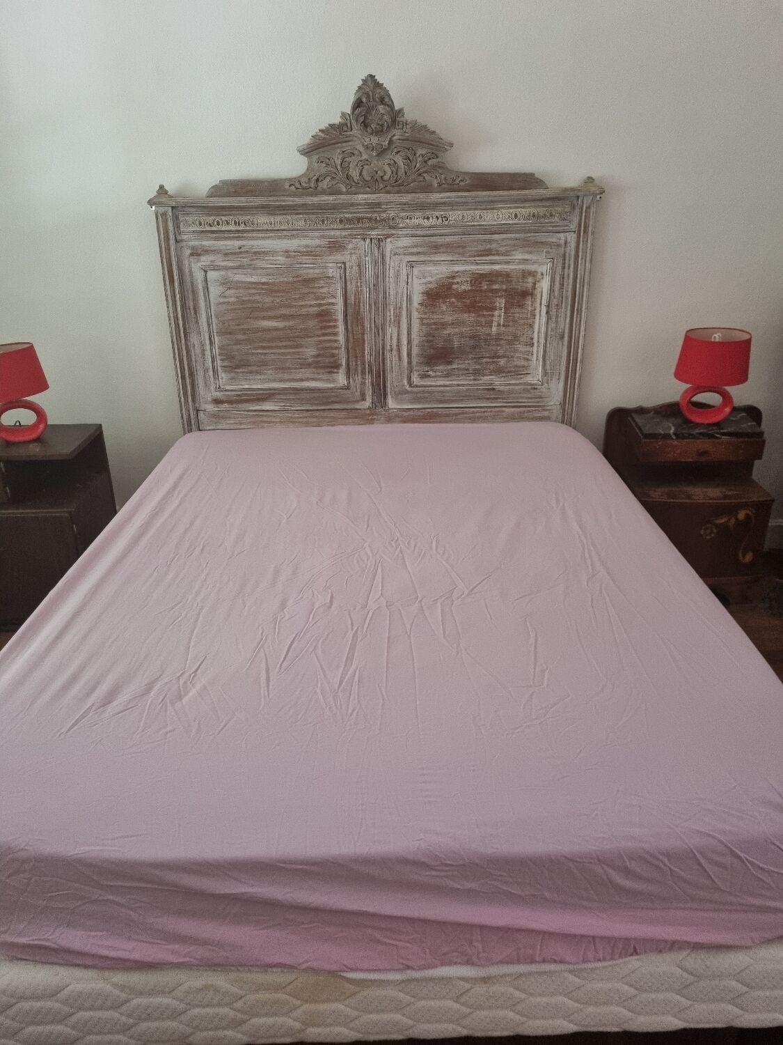 Headboard in ceruse wood