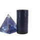 Blue chamotte ceramic roller vase, 1970s
