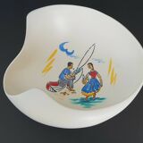 Vintage 1960s wall plate or fruit bowl in ceramic west germany 60s 1960s