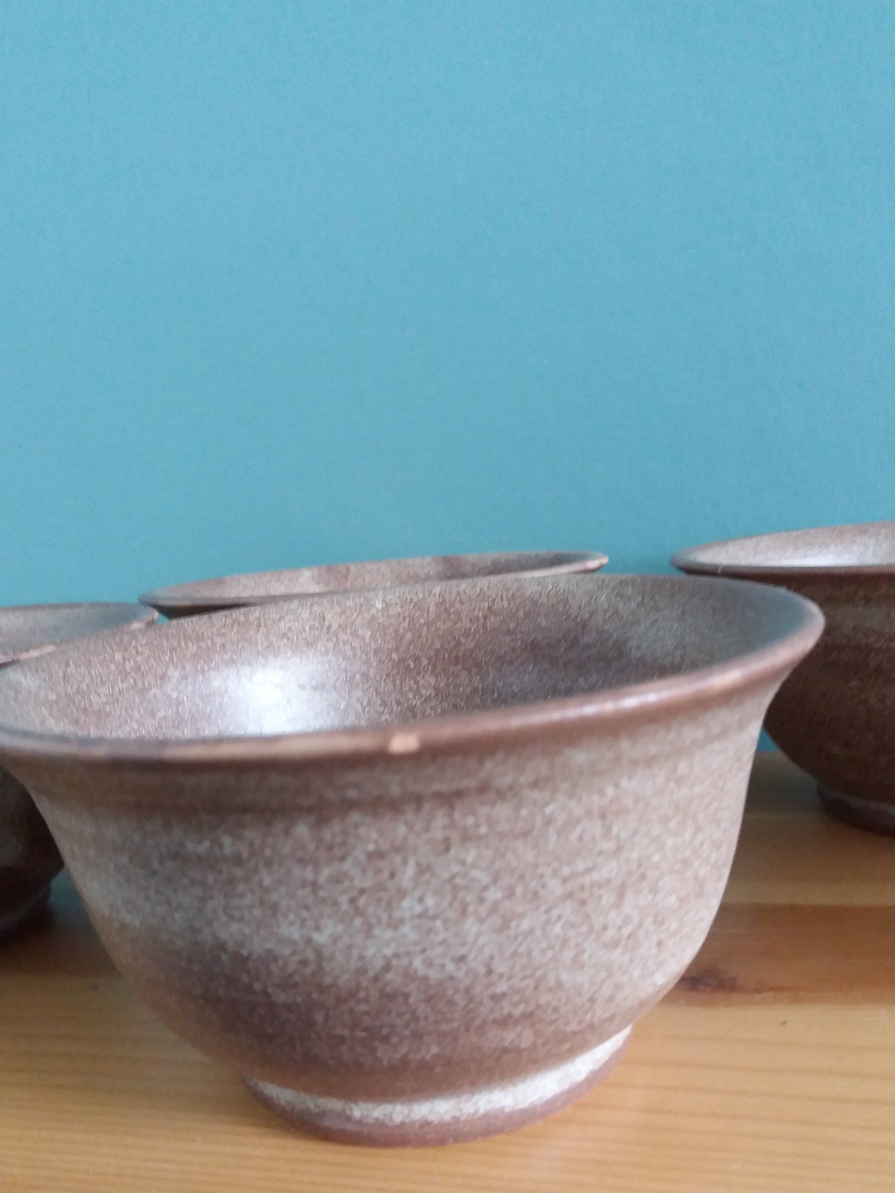 Vallauris Muratore style glazed terracotta bowl
