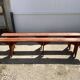 Pair of solid wood farmhouse benches 250cm for rustic farmhouse table 1950