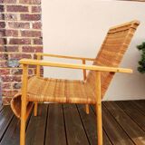 Wicker armchair