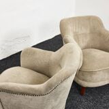 Fauteuils-chaises cocktail du milieu du siècle conçu par Pál Vince, 1947 Hongrie