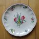Kg luneville "street lamp" plate cake dessert earthenware hand-painted flowers ø 27 cm