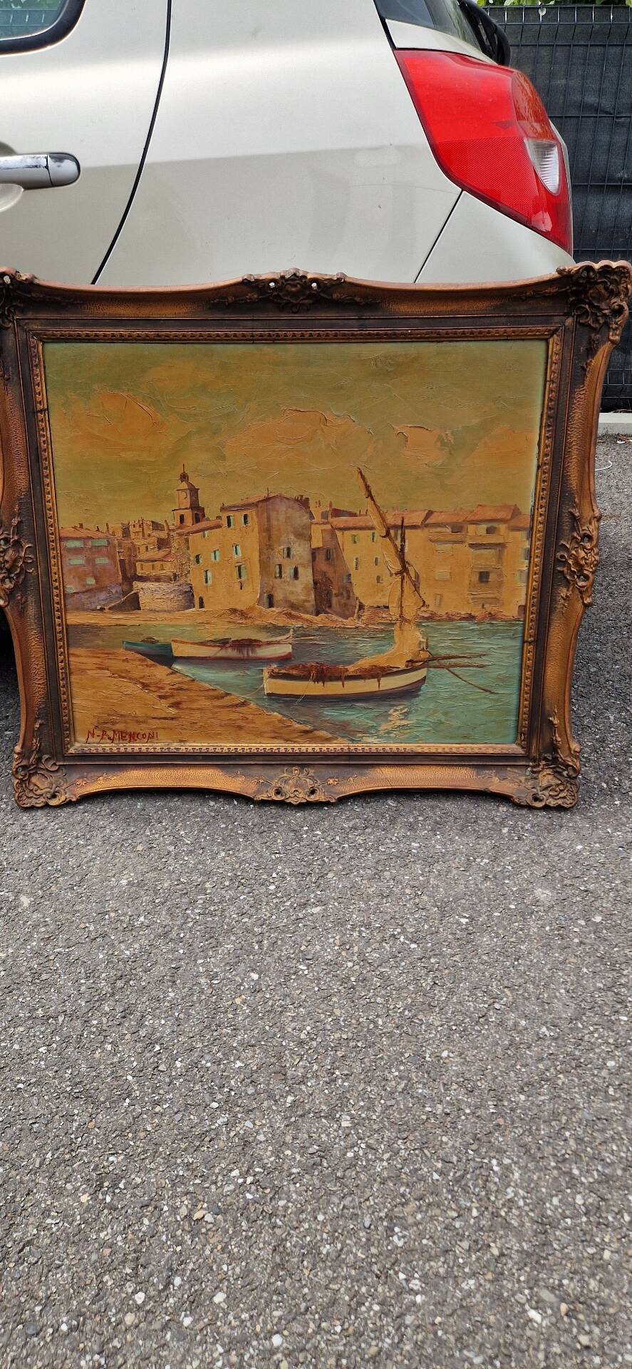 Grand Tableau Signé N.-P. Menconi