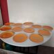 Service de table orangé des Salins