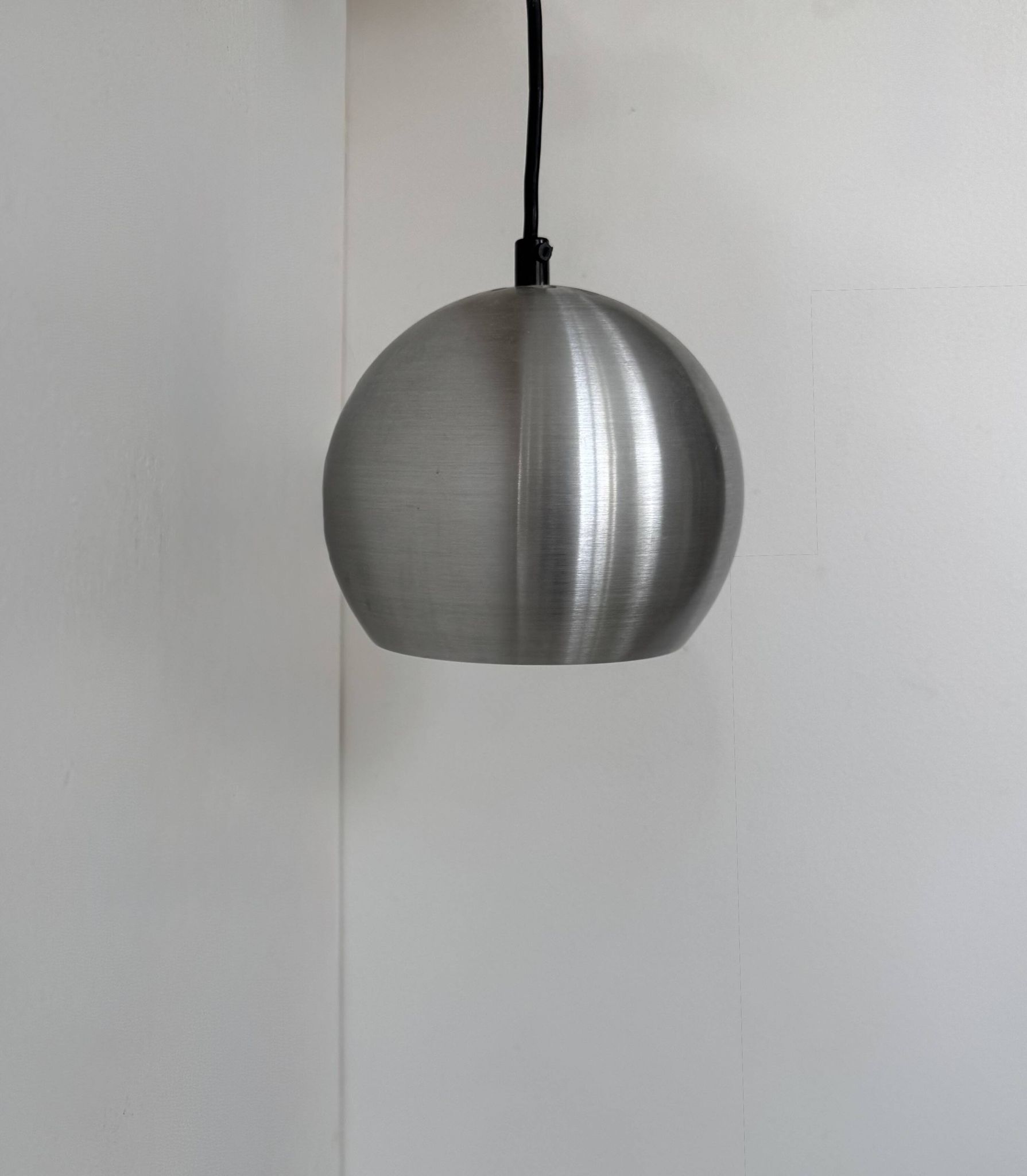 Vintage brushed aluminium suspension, France, 1970.