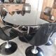 Ensemble table et six chaises Chromcraft space age années 70