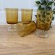 Set of 4 Luminarc Sweden Amber white wine glasses