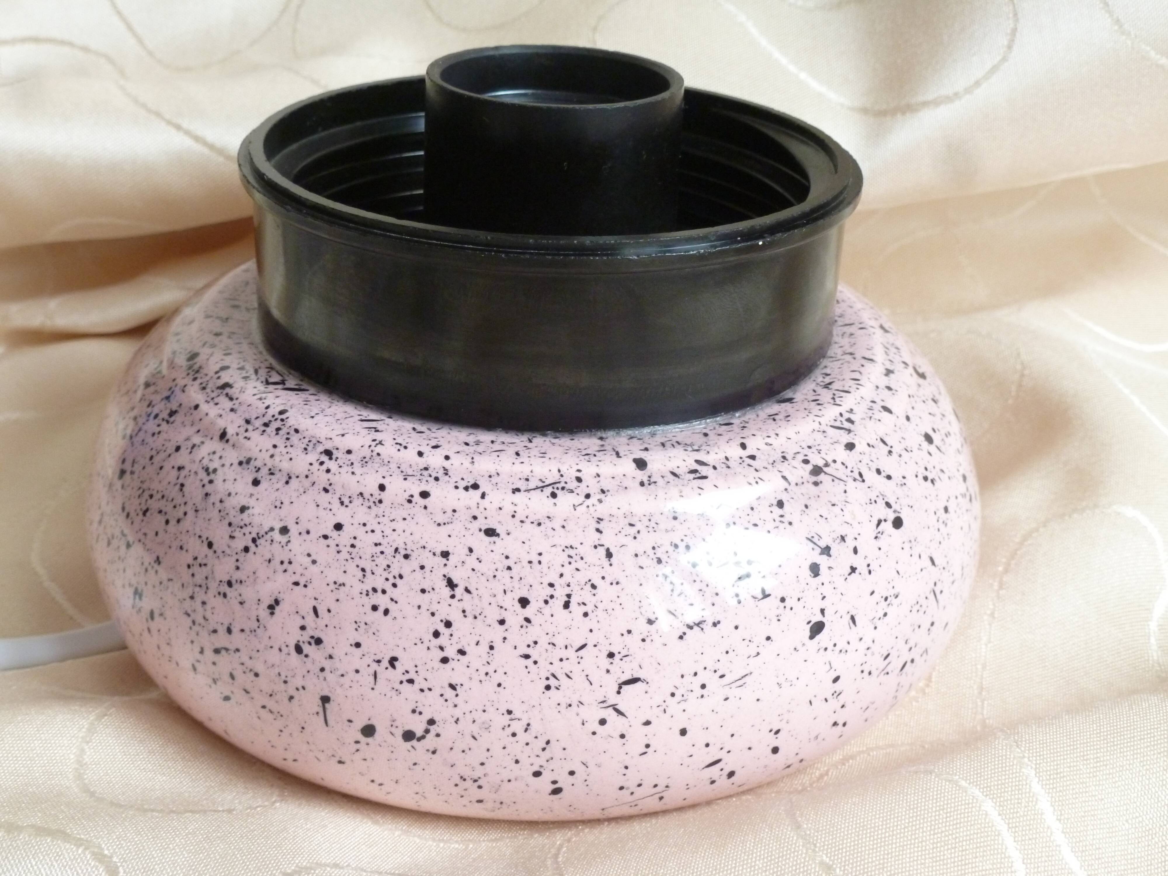 Ball lamp, ceramic and opaline ball lamp, mood and living room lamp