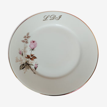 Assiette pour entrée en porcelaine de Limoges