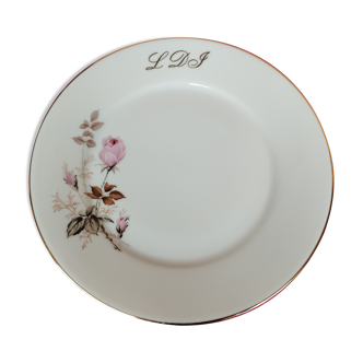 Assiette pour entrée en porcelaine de Limoges