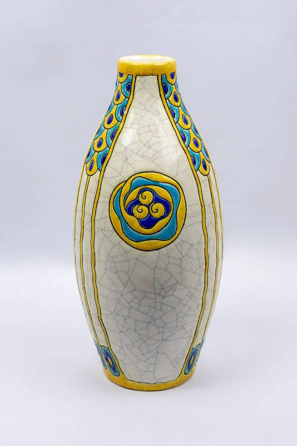 Art Deco vase by Charles Catteau - Boch Frères Kéramis, decoration 751 from 1923