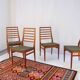 1960s-70s style chairs (4 pieces) in teak, retro vintage style.