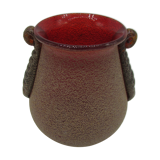 small vase glazed glass art-deco style