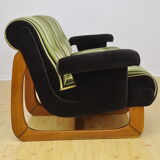 Vintage striped modular sofa, 1970s