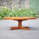 Table basse Baumann, table bois pied étoile, table basse vintage, table de salon, 70's