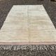 Ecru and beige Moroccan Mrirt rug 350x250 cm – textured minimalist design
