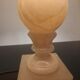 Vintage alabaster lamp with ecru shade – unique piece