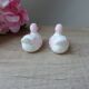 Vintage ceramic duck salt shaker and pepper shaker set
