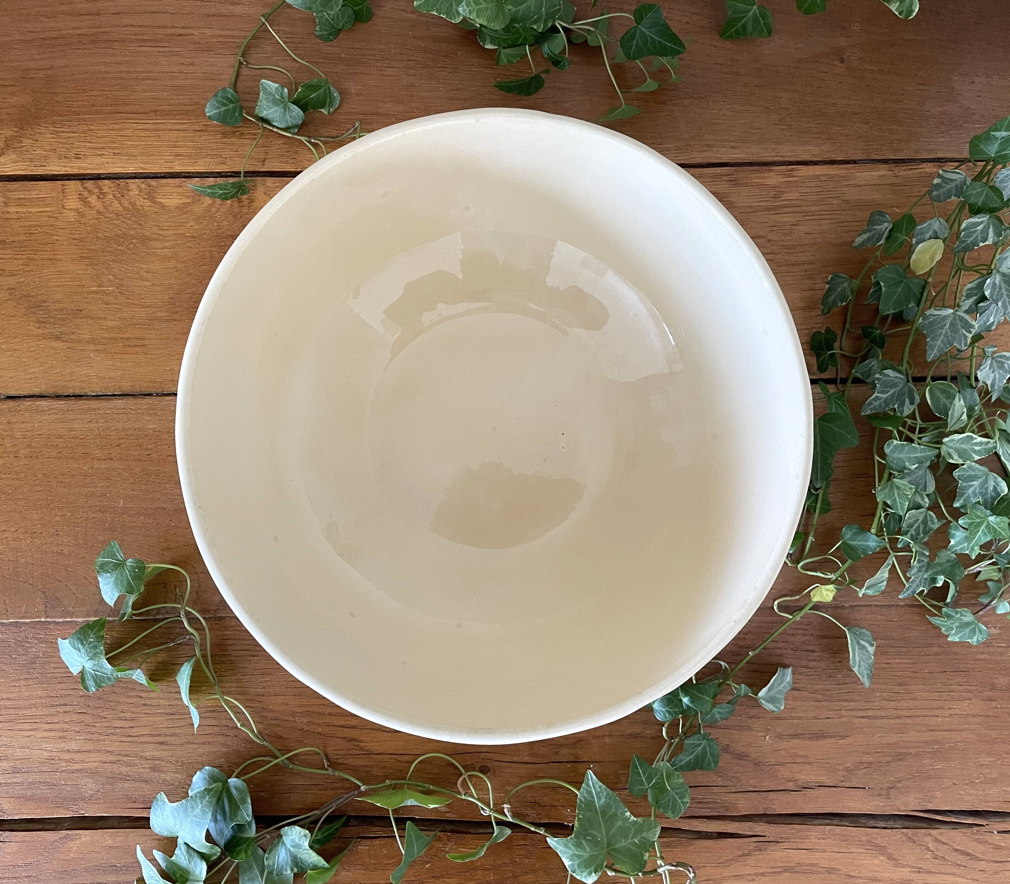 Antique Longchamp earthenware salad bowl