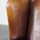 Vintage Sheepskin Leather Wingback Chair