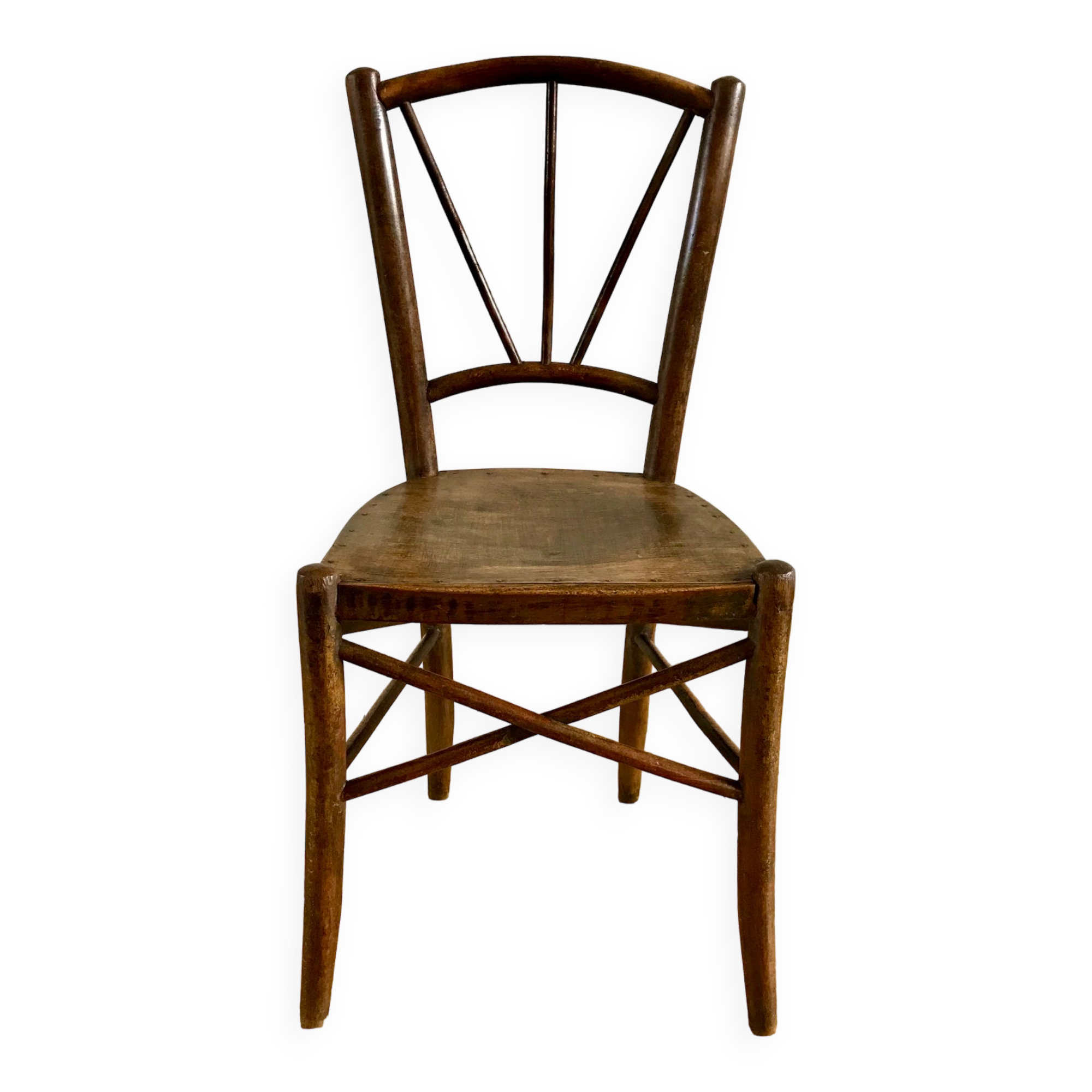 old wooden bistro chair early twentieth century