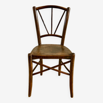 old wooden bistro chair early twentieth century