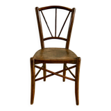 chaise de bistrot en bois ancienne début XXème