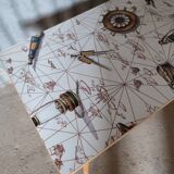 Vintage compass leg table