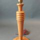 Art Deco turned wooden lamp base.