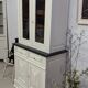 Buffet Two Bodies 19th Century Parisian shabby patina Antique